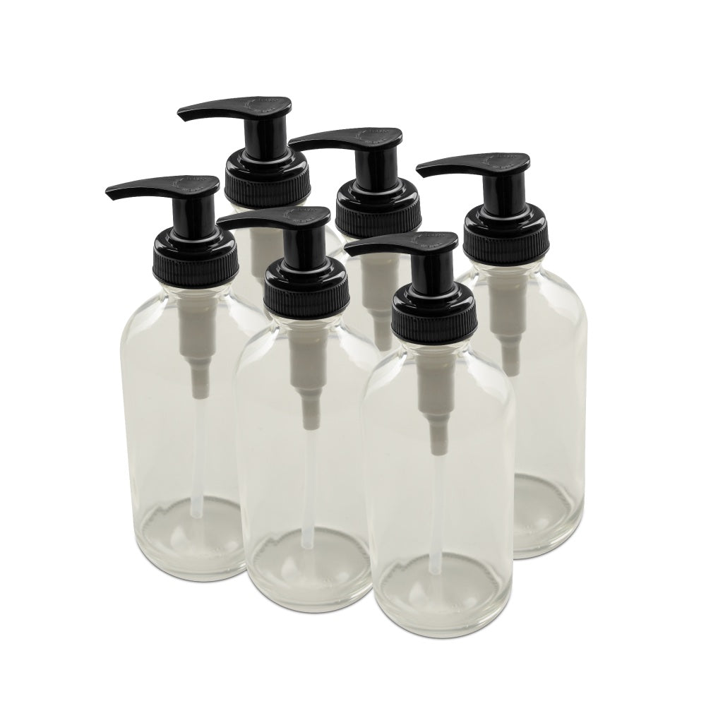 Glass pump bottles